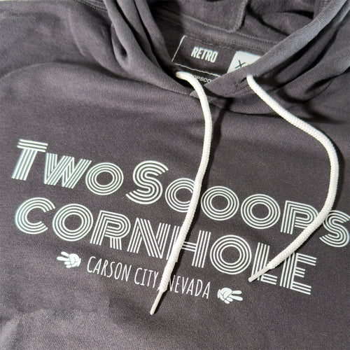 Grey Retro Hoodie