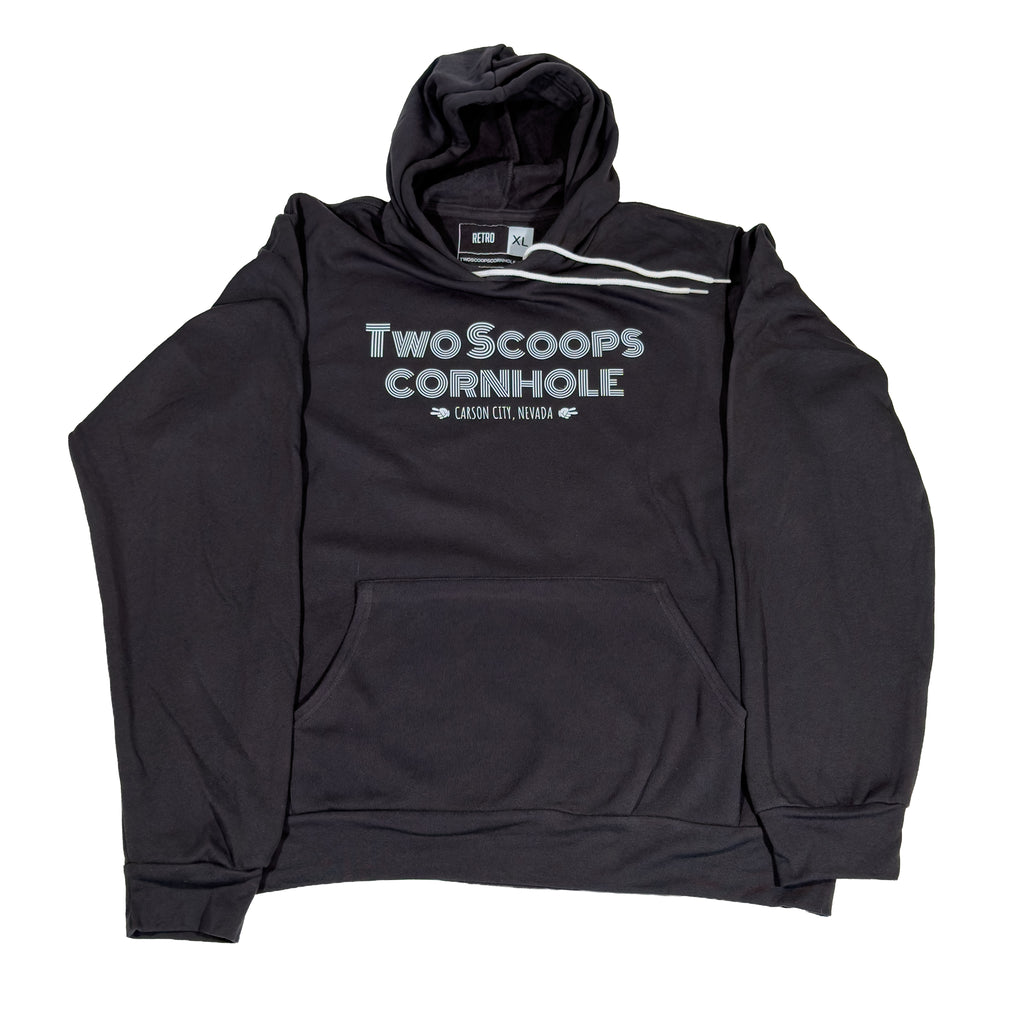 Grey Retro Hoodie