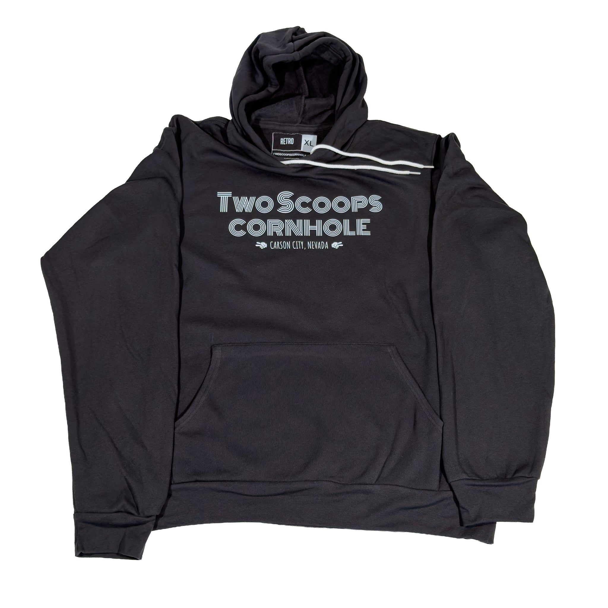 Grey Retro Hoodie
